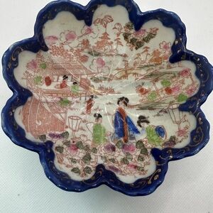 Floral Blue and White Decorative Plate